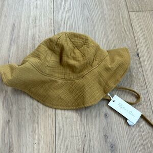 Rylee & cru hat Gold cotton 12m-3Y NWT